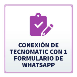 Conexión de TecnoMatic con 1 Formulario de WhatsApp