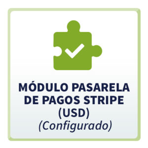 Módulo Pasarela de Pagos Stripe (USD) Configurado