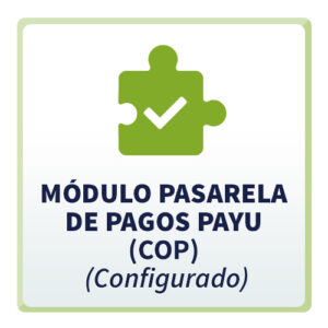 Módulo Pasarela de Pagos PayU (COP) Configurado