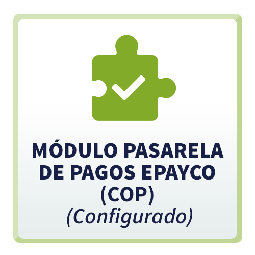 Módulo Pasarela de Pagos ePayco (COP) Configurado