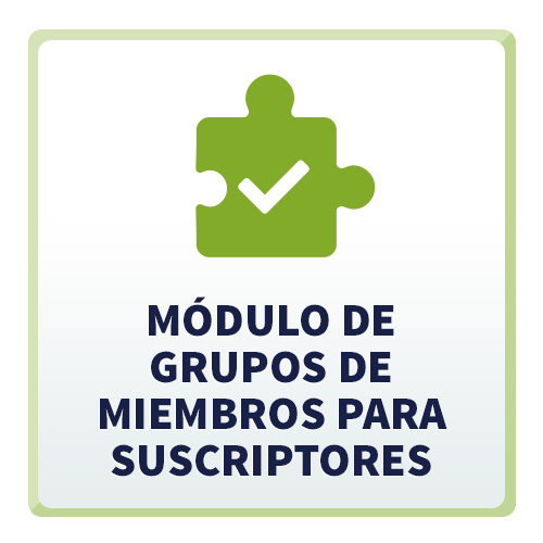 Módulo de Grupos de Miembros para Suscriptores