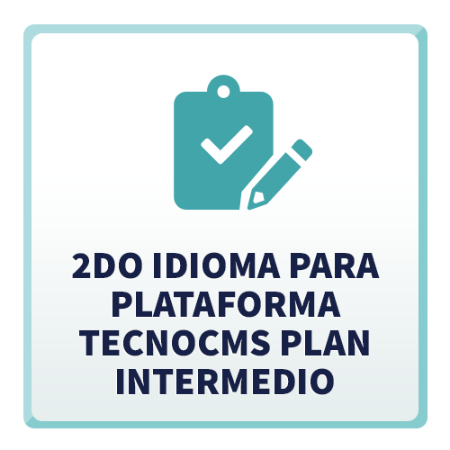 2do Idioma para Plataforma TecnoCMS plan Intermedio