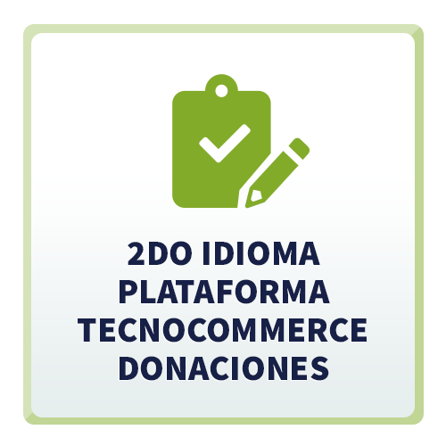 2do Idioma Plataforma TecnoCommerce Donaciones