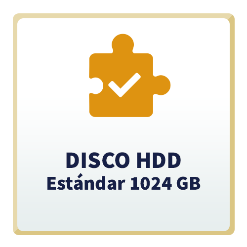 Disco HDD Estándar 1024 GB