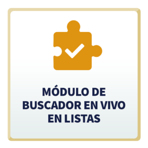 Módulo de Buscador En Vivo en Listas