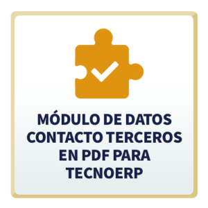 Módulo de Datos Contacto Terceros en PDF para TecnoERP