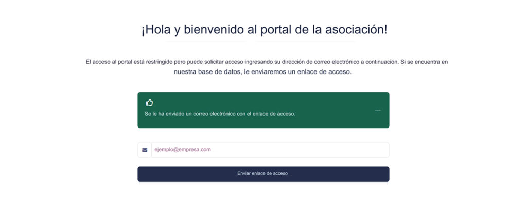 Módulo de Portal de Miembros para TecnoERP