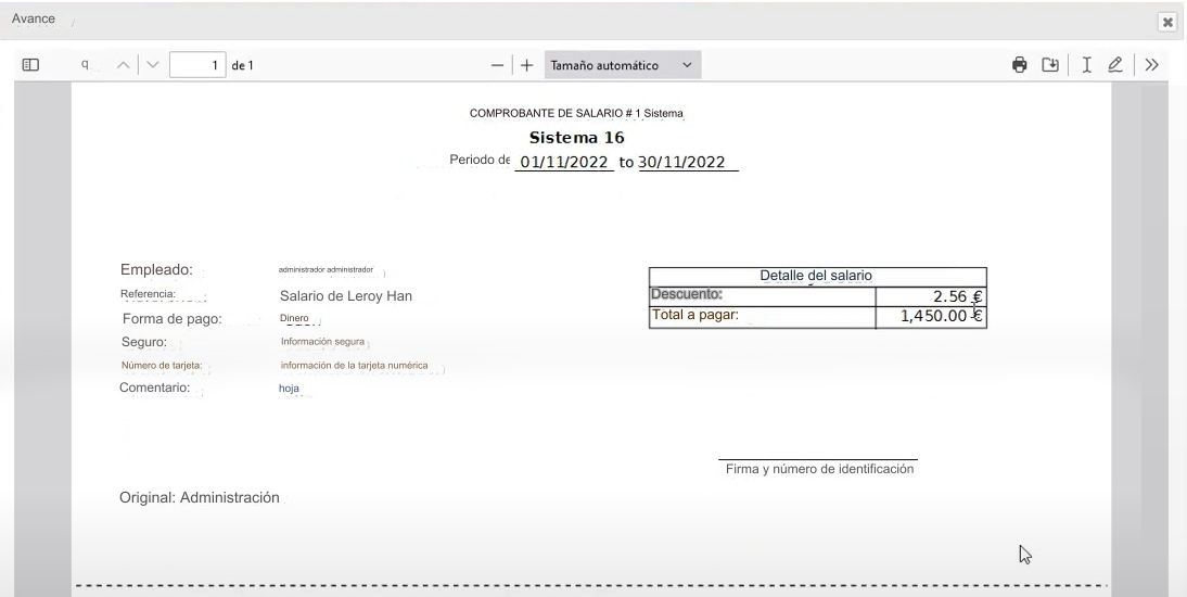 Módulo para Imprimir Recibo de Pago de Salario2 - TecnoSoluciones