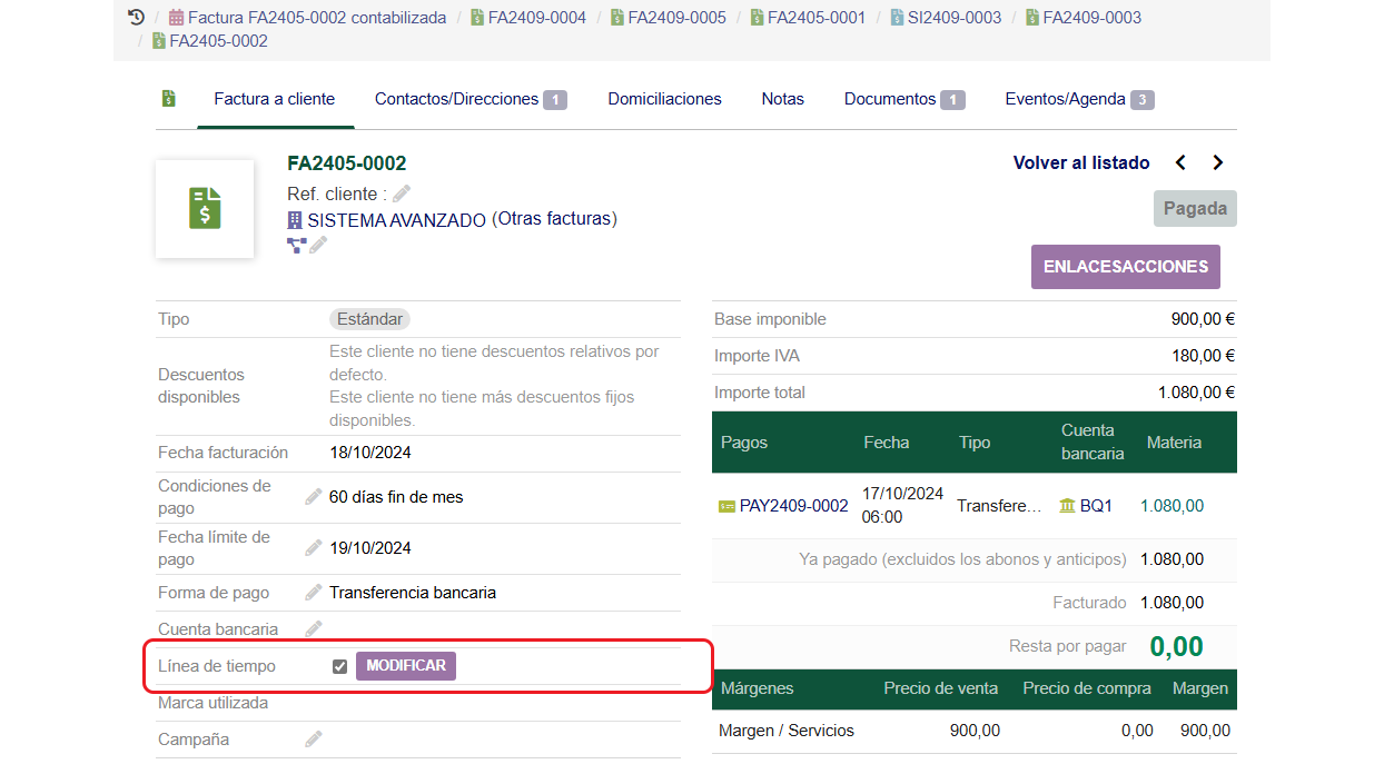Módulo de Calendario de Pagos para TecnoERP- Campo Adicional