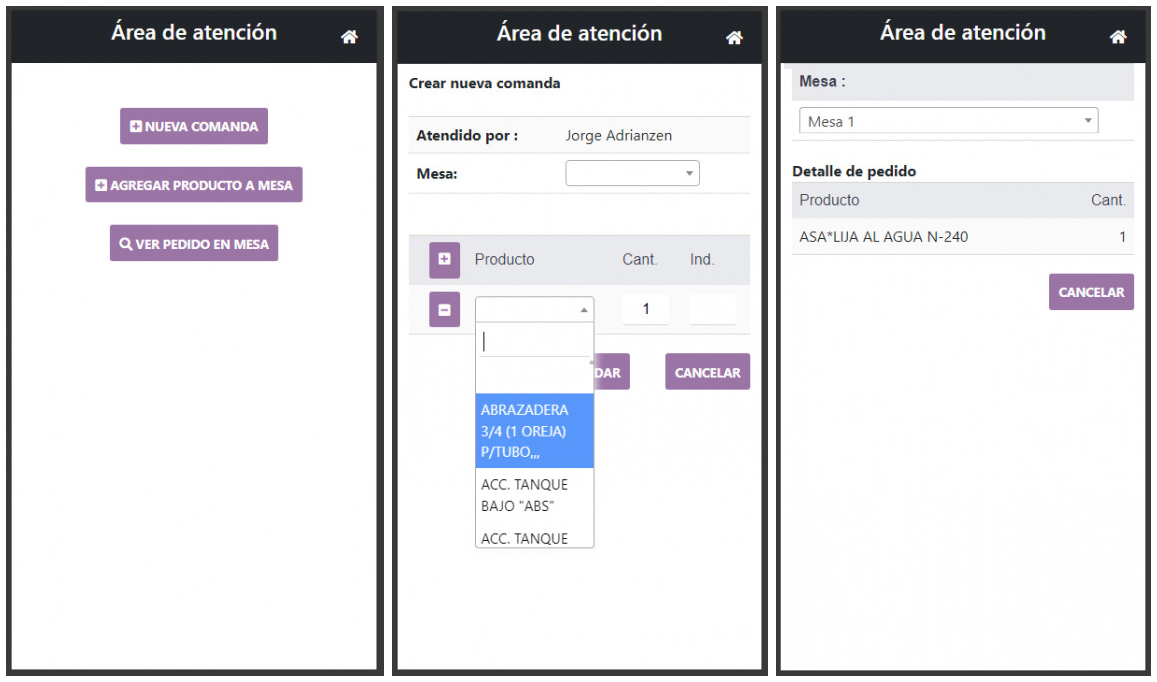 Módulo de Mesero o Camarero para TecnoERP - TecnoSoluciones