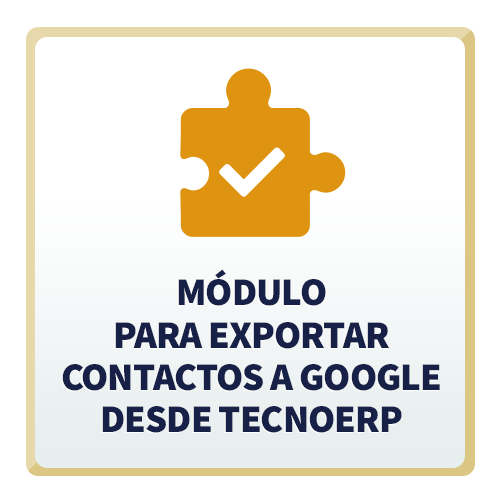 Módulo para Exportar Contactos a Google desde TecnoERP