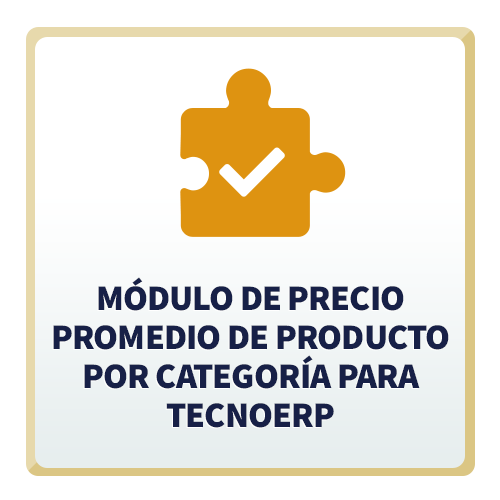 Módulo de Precio Promedio de Productos por Categoría para TecnoERP